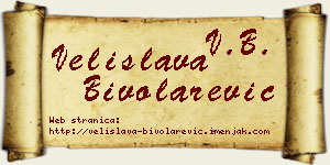Velislava Bivolarević vizit kartica